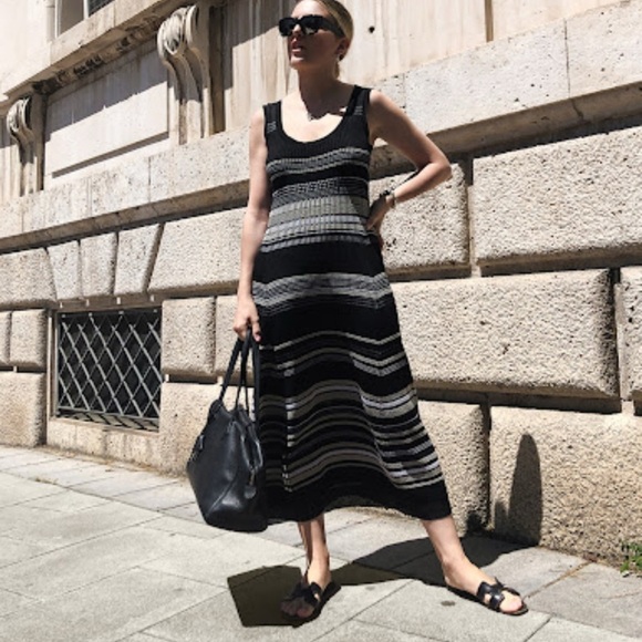 Proenza Schouler Striped Knit Midi Dress SZ XS - Picture 1 of 10